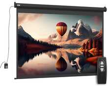 Projektori ekraan Homcom, 100 tolli, 203 x 152 cm, must, 4:3