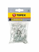 Alumiiniumneetide komplekt Topex 43E302, 3,2 x 10 mm, 50 tk