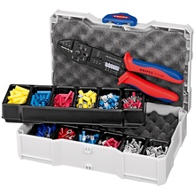Laidų antgalių užspaudimo tangide komplekt Knipex 979025, 240-265 mm