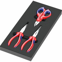 Tangide komplekt Wera 9781, 3 tk, must/hall
