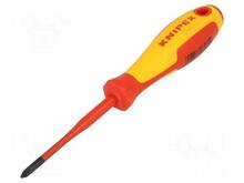 Ristpeaga kruvikeeraja Knipex 982401SL, PH1, 80 mm