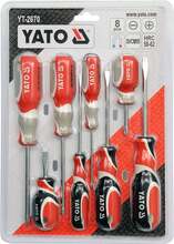 Kruvikeerajate komplekt Yato YT-2670, 8 tk, PH0-PH2, 4-6,5 mm