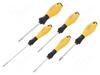 Elektrikute kruvikeerajate komplekt Wiha SoftFinish ESD 27252, 5-osaline, kollane/must