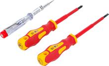 VDE elektrikute kruvikeerajate komplekt BGS Technic 35810, 3 tk
