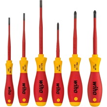 Elektriku kruvikeerajate komplekt Wiha SoftFinish slimFix, 6 tk, 1000 V