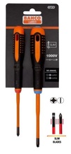 Elektriku kruvikeerajate komplekt Bahco ERGO Combi slim, 2 tk, 1000 V VDE, BE-9890SL
