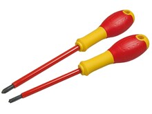 Elektrikute kruvikeerajate komplekt Stanley Fatmax FMHT0-62648, PH1 + PH2, 1000 V, 2 tk
