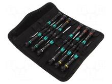 Elektrikute kruvikeerajate komplekt Wera Kraftform Micro 12 Electronics 1, 12-osaline