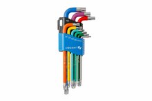 Torx võtmete komplekt Hogert HT1W817, värviline, 9 tk