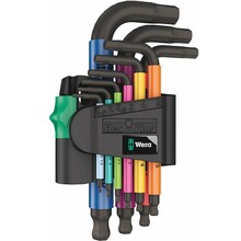 Kuuskantvõtmete komplekt Wera 950/9 Hex-Plus Multicolor, 9 tk