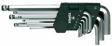 Kuuskantvõtmete komplekt Topex Ballpoint, 1,5-10 mm, 9 tk
