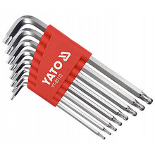Torx võtmete komplekt Yato YT-05123, T9-T40, 8 tk