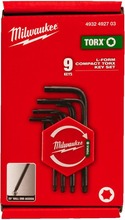 Torx võtmete komplekt Milwaukee 4932492703 TX8-40, 9 tk