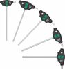 Kuuskantkruvikeerajate komplekt Wera 454/5 HF SHK Set 1, Hex-Plus, 5 tk, must/roheline