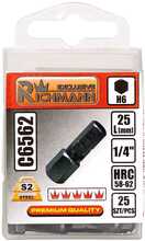 Kuuskantotsik Richmann C6562 HEX6, 6x25 mm, 25 tk