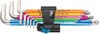 Kuuskantvõtmete komplekt Wera 3950/9 Hex-Plus Multicolour HF Stainless, 1,5-10 mm, 9 tk