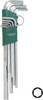 Eriti pikkade kuuskantvõtmete komplekt Jonnesway H03SA109S, 1,5-10 mm, 9 tk