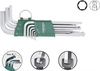 Kuuskantvõtmete komplekt Jonnesway H05SA109S, L-tüüp, 1,5-10 mm, 9 tk