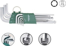 Kuuskantvõtmete komplekt Jonnesway H05SA109S, L-tüüp, 1,5-10 mm, 9 tk
