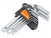 Kuuskantvõtmete komplekt Proline 48309, 1,5-10 mm, 9 tk