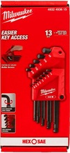 Kuuskantvõtmete komplekt Milwaukee 4932493615 HEX, 13 tk