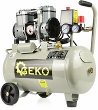 Õlivaba kahe kolviga kompressor Geko, 24 L, 980 W