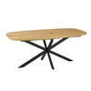 Söögilaud Home4You Ramona, 180/220 x 90 x 75 cm, pruun, hele puit