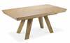 Söögilaud Micadoni Home Sally, 180 - 380 x 100 x 76 cm, tamm/pruun