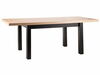 Söögilaud Signal Meble Presto, 140(218) x 80 x 78 cm, tamm/must