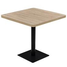 Bistroolaud Soduinamams, 80 x 80 x 75 cm, MDF ja teras, tammevärvi