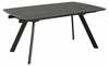 Pikendatav söögilaud Actona Blackburn, 160 - 240 x 97 x 75 cm, must, keraamiline pealispind