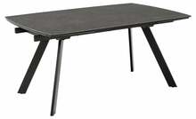Pikendatav söögilaud Actona Blackburn, 160 - 240 x 97 x 75 cm, must, keraamiline pealispind