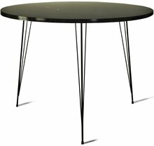 Söögilaud Kalune Design Sandalf Royal, 90 x 90 x 75 cm, must