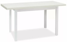 Söögilaud Signal Meble Adam 160 ADAMBM120160, 120-160 x 68 x 75 cm, valge