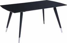Söögilaud Beliani Mossle, 160 x 90 x 76 cm, must