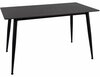 Söögilaud Signal Meble Rion 130 RIONC130, 130 x 70 x 76 cm, must marmor