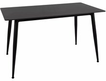 Söögilaud Signal Meble Rion 130 RIONC130, 130 x 70 x 76 cm, must marmor