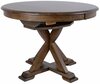 Söögilaud Home4you James, 106 - 152 x 106 x 76 cm, rustikaalne tamm, pruun