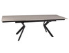 Söögilaud Signal Meble Norton, 160-240 x 90 x 77 cm, liivakarva/must