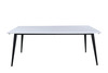 Söögilaud Venture Design Jimmy, 195 x 76 cm, must/valge