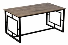 Söögilaud Kalune Design Alin, 160 x 90 x 76 cm, must/pähkel