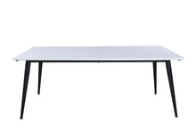 Söögilaud Venture Design Jimmy, 195 x 76 cm, must/valge