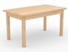 Söögilaud ADRK Furniture Rodos 80, 140 x 80 x 76 cm, kuldne tamm/pruun