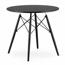 Söögilaud Hurtmeblowy Todi, 72 x 80 cm, must