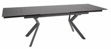 Söögilaud Signal Meble Norton, 160-240 x 90 cm, must
