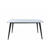 Söögilaud Venture Design Jimmy, 150 x 76 cm, must/valge