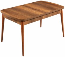 Pikendatav söögilaud Kalune Design Barok, 132 x 78,5 x 80 cm, pähkel