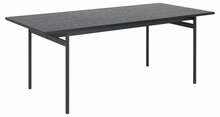 Söögilaud Home4you Angus, 200 x 90 x 74 cm, must