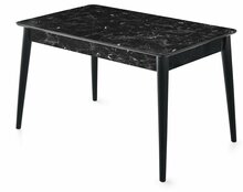 Söögilaud pikendatav Kalune Design Lotus, 130 - 165 x 80 x 75 cm, antratsiit