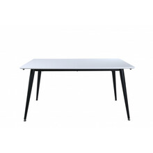 Söögilaud Venture Design Jimmy, 150 x 76 cm, must/valge
